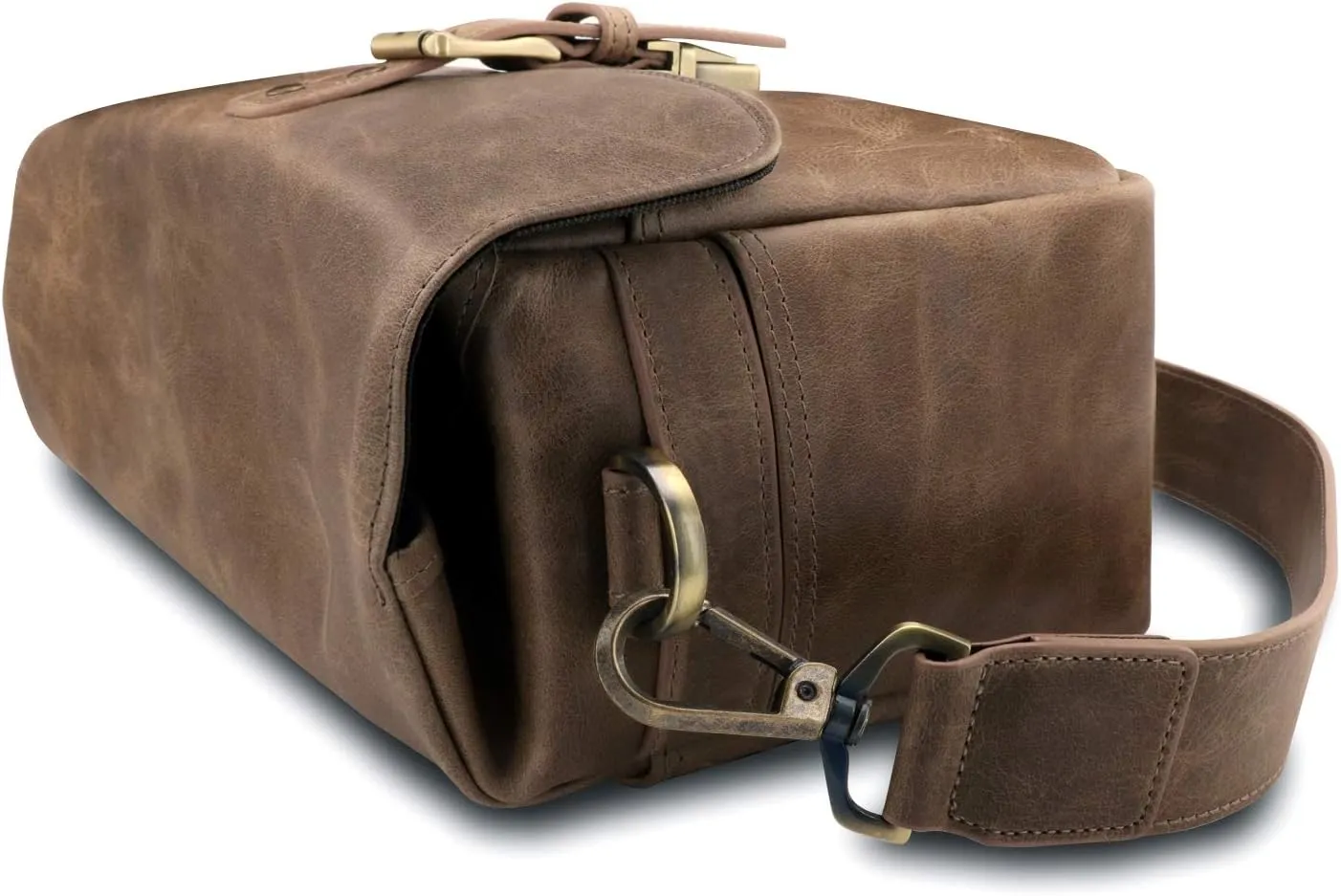 MegaGear Torres Genuine Leather Camera Messenger Bag for Mirrorless, Instant and DSLR Cameras