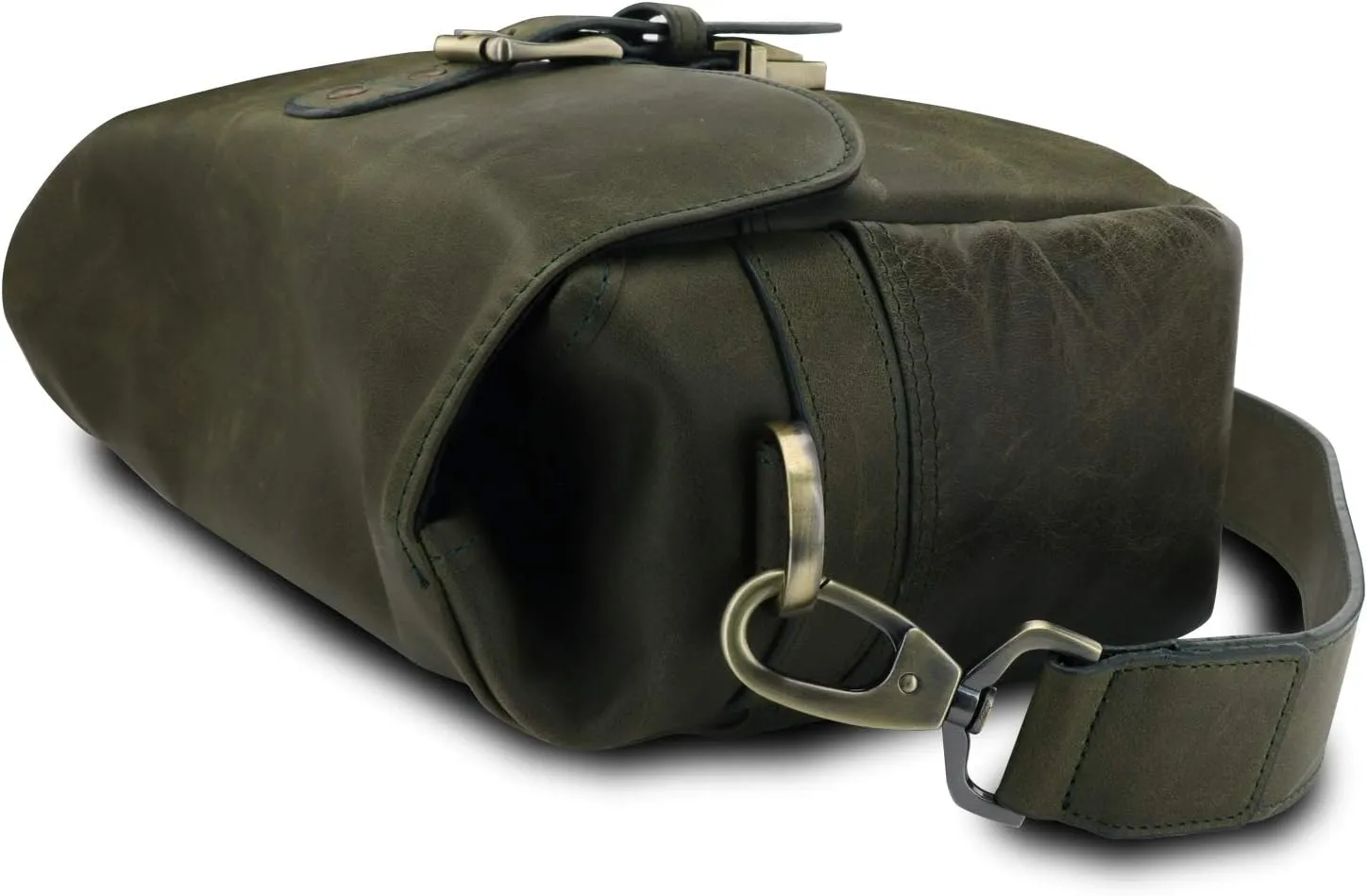 MegaGear Torres Genuine Leather Camera Messenger Bag for Mirrorless, Instant and DSLR Cameras