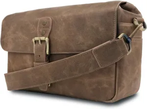 MegaGear Torres Genuine Leather Camera Messenger Bag for Mirrorless, Instant and DSLR Cameras