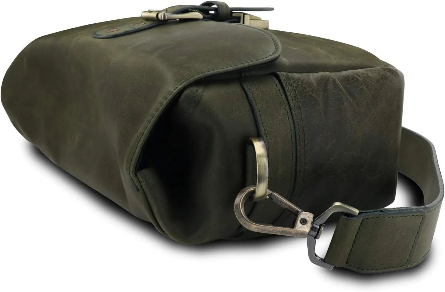 MegaGear Torres Genuine Leather Camera Messenger Bag for Mirrorless, Instant and DSLR Cameras