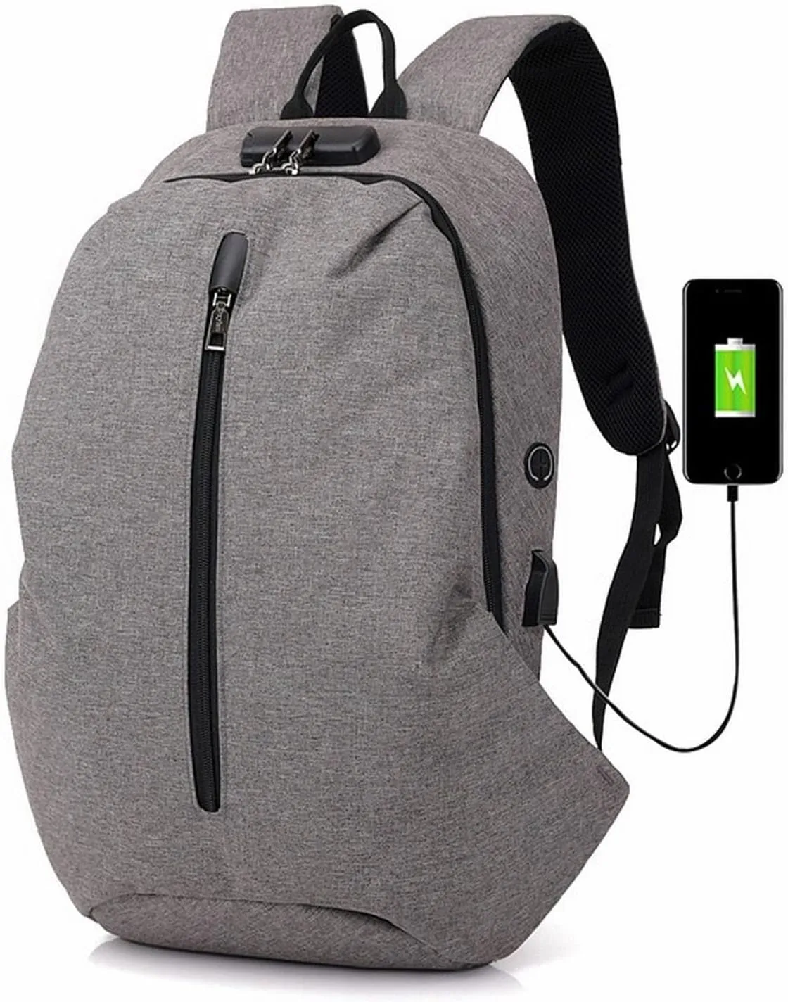 Men's Backpacks Laptop Backpack Nylon USB Charge Multifunctional Rucksack Schoolbag Hiking Travel Shoulder Bag