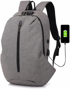 Men's Backpacks Laptop Backpack Nylon USB Charge Multifunctional Rucksack Schoolbag Hiking Travel Shoulder Bag