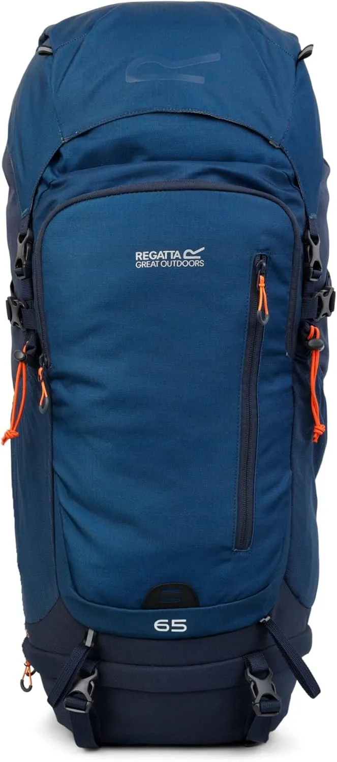 Men's Rucksack Backpacks, Navy/Dkdenim, 65 litres