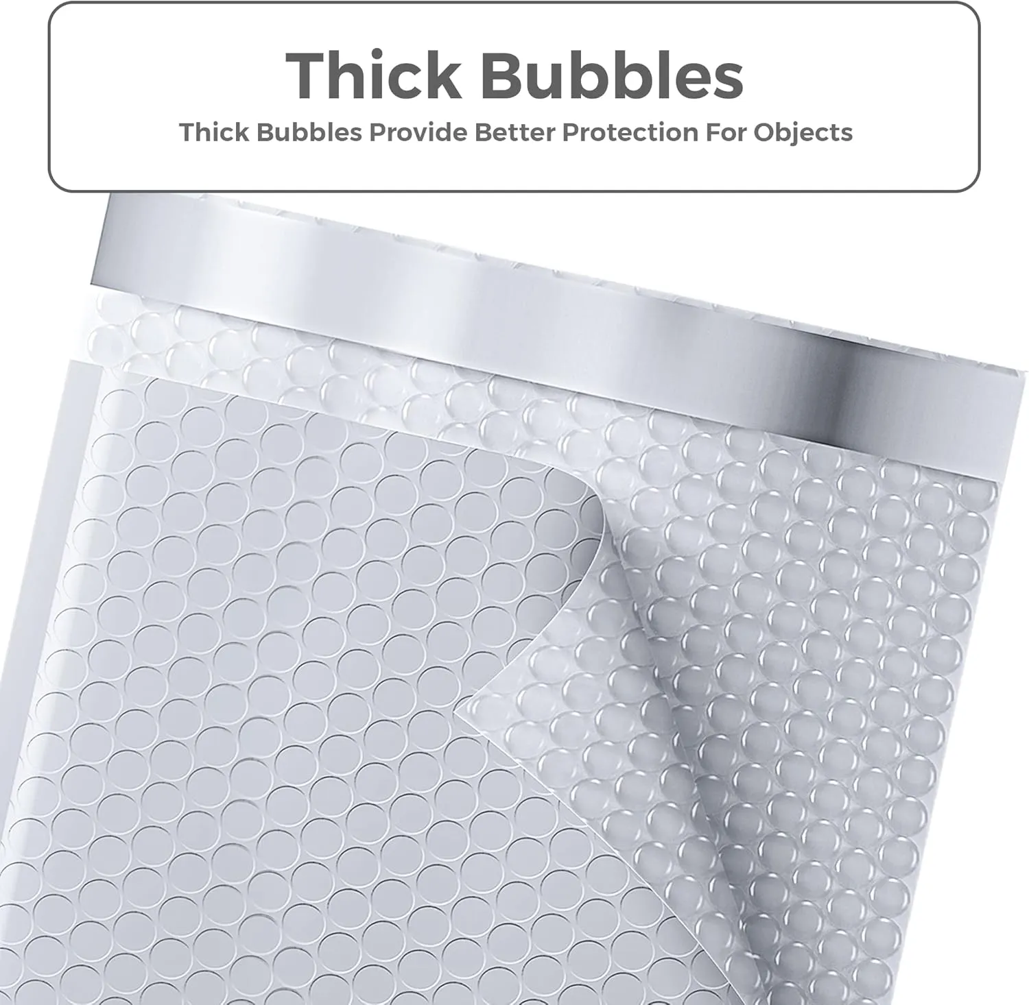 Metronic 40 Pack Bubble Mailer, 10.5x16 "Padded Envelopes, Strong Adhesion Bubble Mailers White Large Shipping Mailing Envelopes for Small Business,Books,Clothes, Bubble Mailers Usable Size 10.5x15