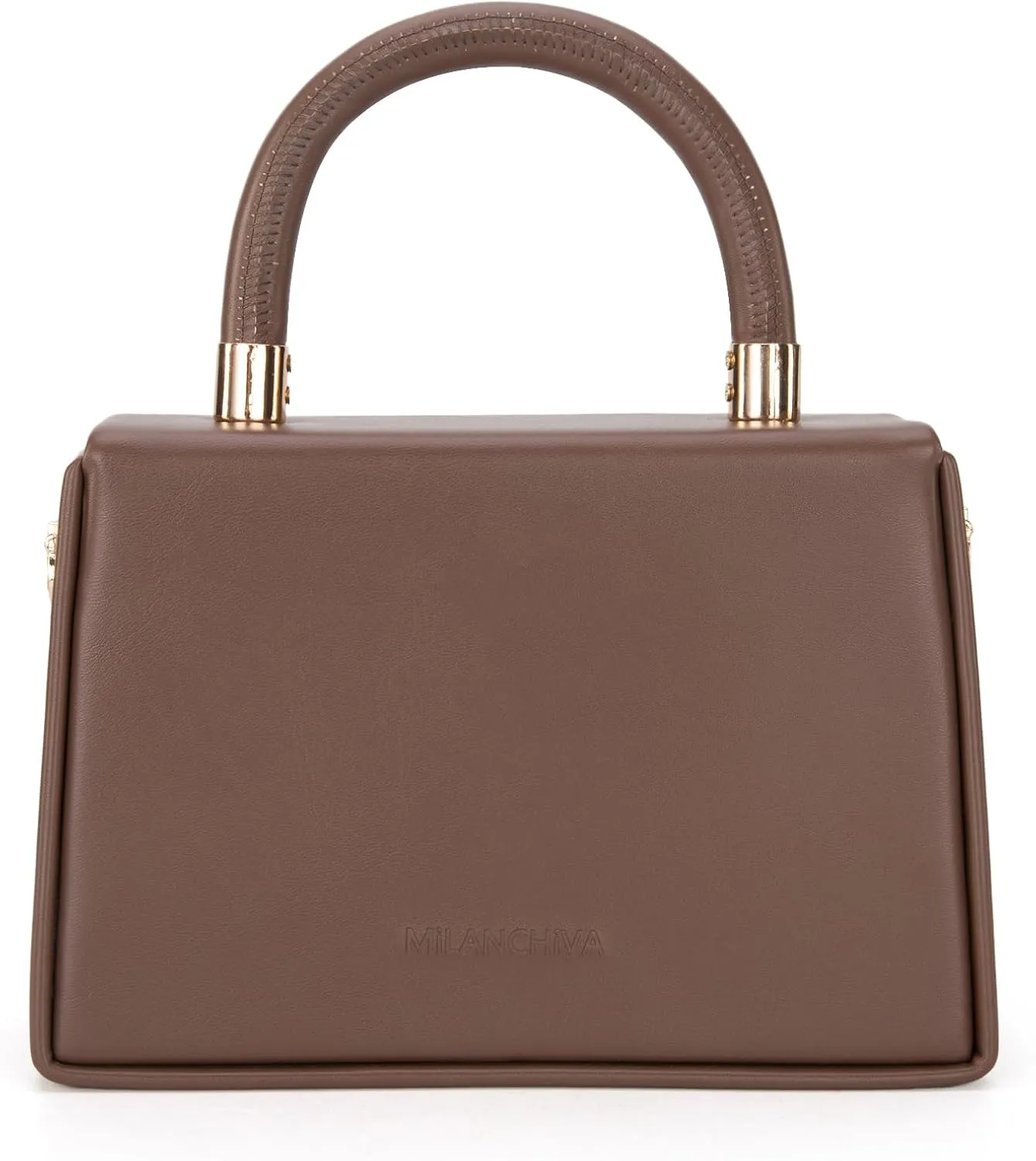 Milan Chiva Small Top Handle Purses for Women Mini Satchel Crossbody Bag Elegant Square Bag