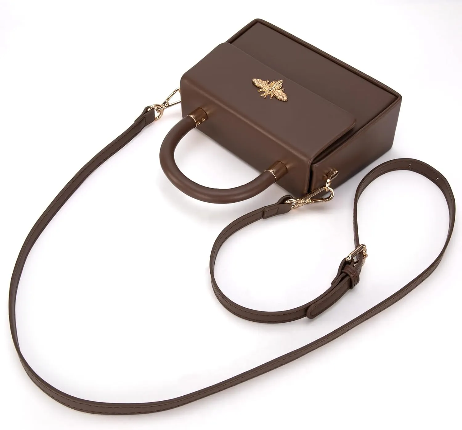 Milan Chiva Small Top Handle Purses for Women Mini Satchel Crossbody Bag Elegant Square Bag