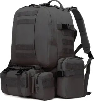Military Tactical Backpack for Men Waterproof Bug Out Bag Survival Rucksack Go Bag Emergency Molle System Army 3 Day Assault Pack for Camping Hiking Hunting with SOG Features