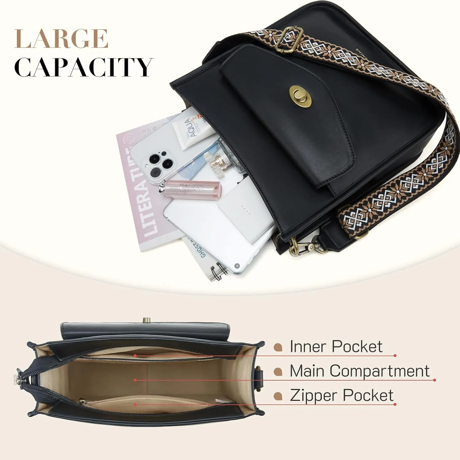 Missnine Hobo Bag Purses and Handbags for Women Top Handle Handbags with Pocket Zipper