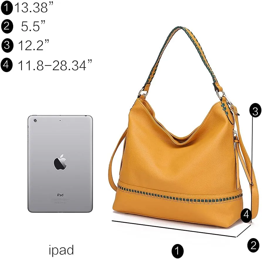 MKF Collection Shoulder Bag for Women, Vegan Leather Top-Handle Crossbody Bag Handbag Purse by Mia K