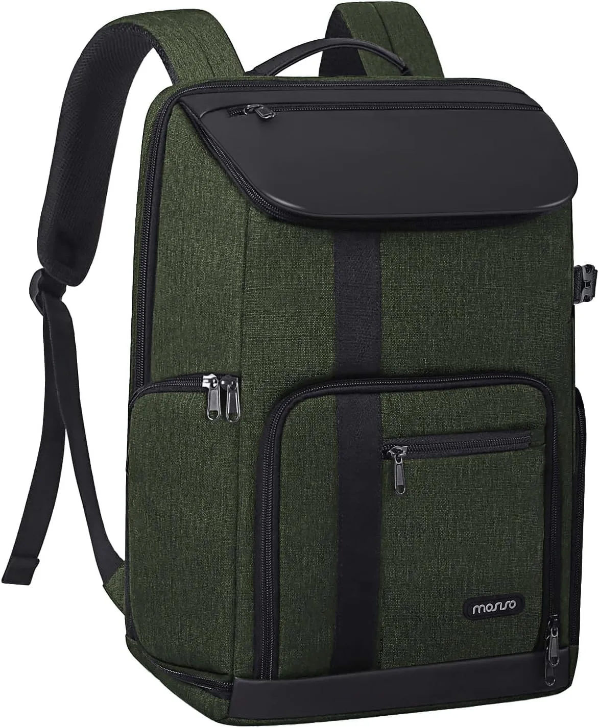 MOSISO Camera Backpack, DSLR/SLR/Mirrorless Large Men/Women Photography Camera Bag Case with 17.3 inch Laptop Compartment&Tripod Holder&Rain Cover Compatible with Canon/Nikon/Fuji/Laptop, Olive Green