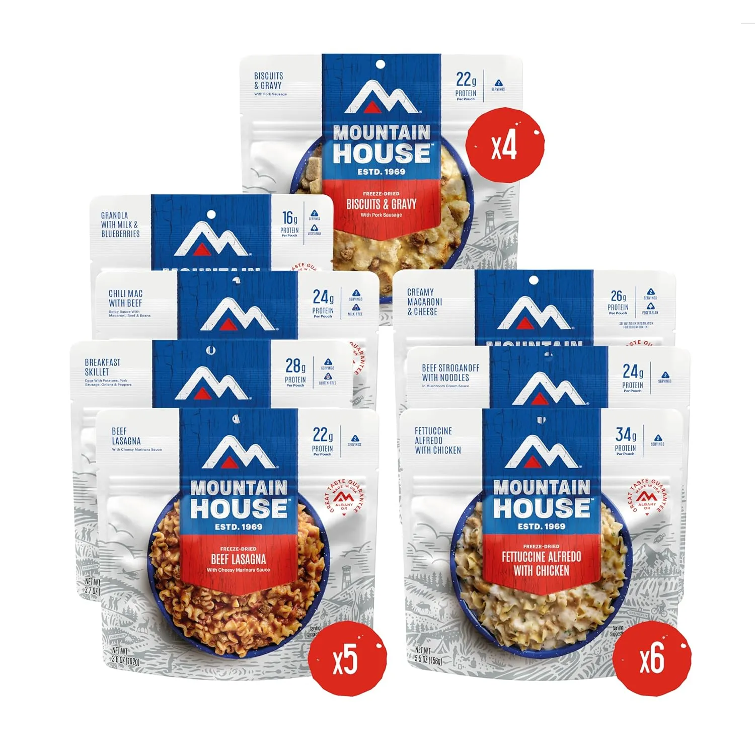 Mountain House 14-Day Emergency Food Supply | Freeze Dried Survival & Emergency Food | 84 Servings