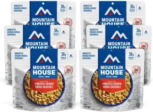 Mountain House Homestyle Chicken Noodle Casserole | Freeze Dried Backpacking & Camping Food | 6-Pack (0055161)
