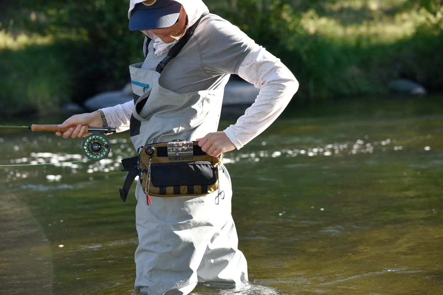 Mountainsmith Timber Lumbar Waist pack, Fly Fishing Fanny Pack and Tackle Storage Hip Bag, Hunting, and Outdoor Sport Activities, Coyote Brown