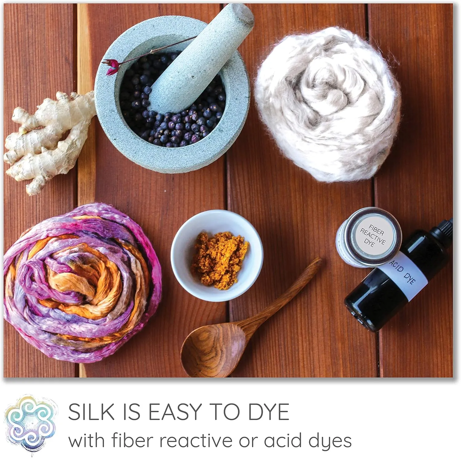 Mulberry Silk Fiber for Spinning, Blending, Felting, and Dyeing. Premium Grade Natural Undyed Combed Top Roving Roving.
