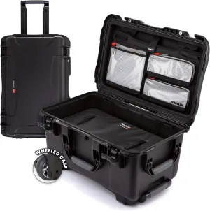 NANUK 938 Pro Photo with N-Cubik - Waterproof Travel Camera Hard Case with 17L N-Cubik Insert and Wheels, 23.8” x 15.5” x 13.2”, Dustproof and Impact-Resistant, Ideal for Heavy Loads – Black