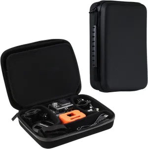 Navitech Charcoal Grey Heavy Duty Rugged Slim Line Action Cam Case/Cover Compatible With The Excelvan Q8 Action Cam (16MP FHD 1080P Wi-Fi Waterproof Sport Camera, 2.0 Inch