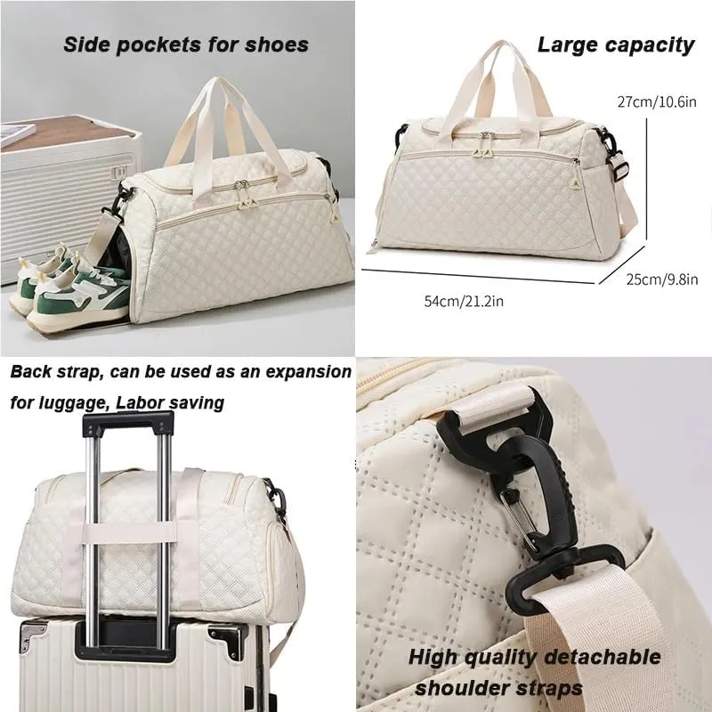 New Oxford Travel Duffel Bag for Men Women Waterproof Sports Tote Gym Shoulder Weekender Overnight Bags Large Capacity Tote Bags(1)