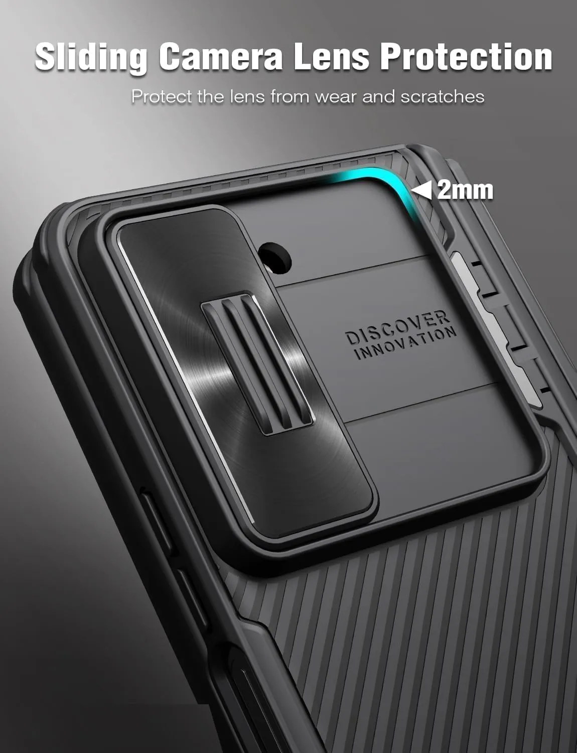 Nillkin for Galaxy Z Fold 5 Case with Detachable S Pen Holder, Hinge Protection & Metal Kickstand & Slide Camera Cover & Wireless Charging, Shockproof Slim Phone Case for Galaxy Z Fold 5 5G 2023, Blue