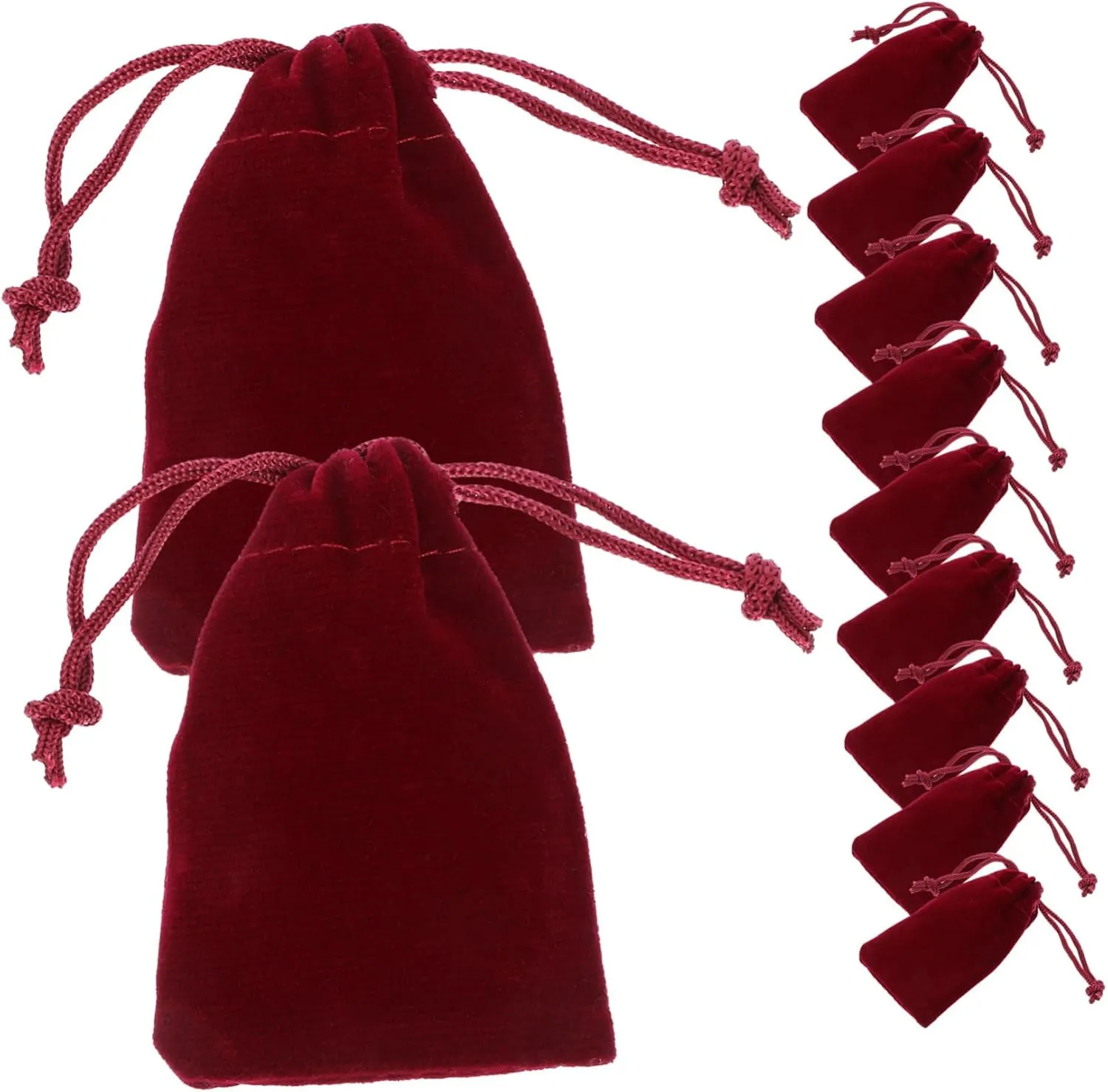 NOLITOY 3sets Drawstring Bag for Jewelry Small Drawstring Pouches Party Treats Bags Coin Pouches Bulk Drawstring Pouches Medium Size Presentation Bags 50pcs*3