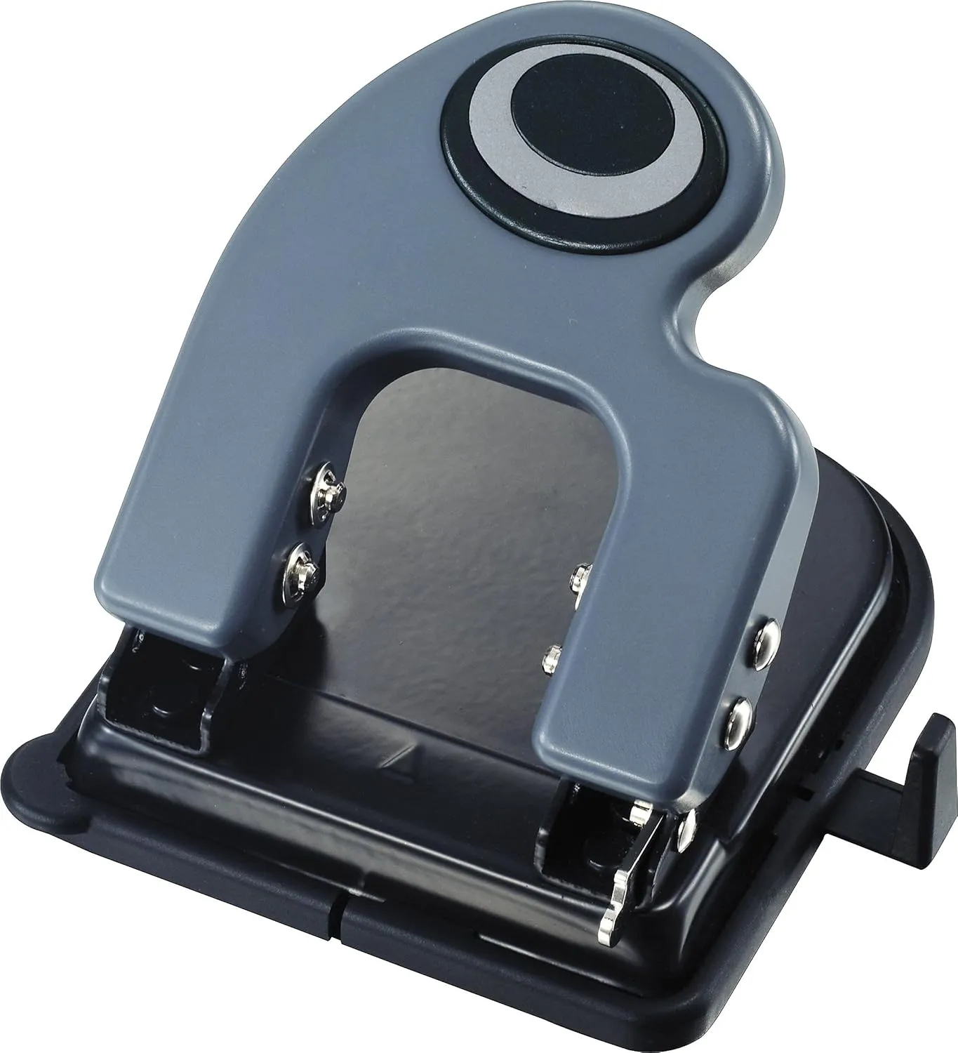 Officemate Contemporary 2-Hole Eco-Punch, 25 Sheet Capacity, Recycled, Black/Gray/Green (90134)