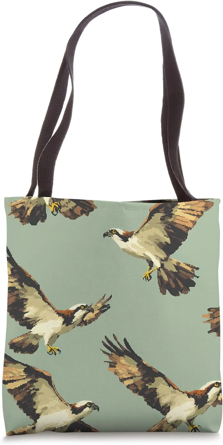 Osprey 8bit Animal Wildlife Pattern Backpack Tote Bag