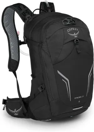 Osprey Syncro 20L Men's Hiking Backpack with Hydraulics Reservoir, Black