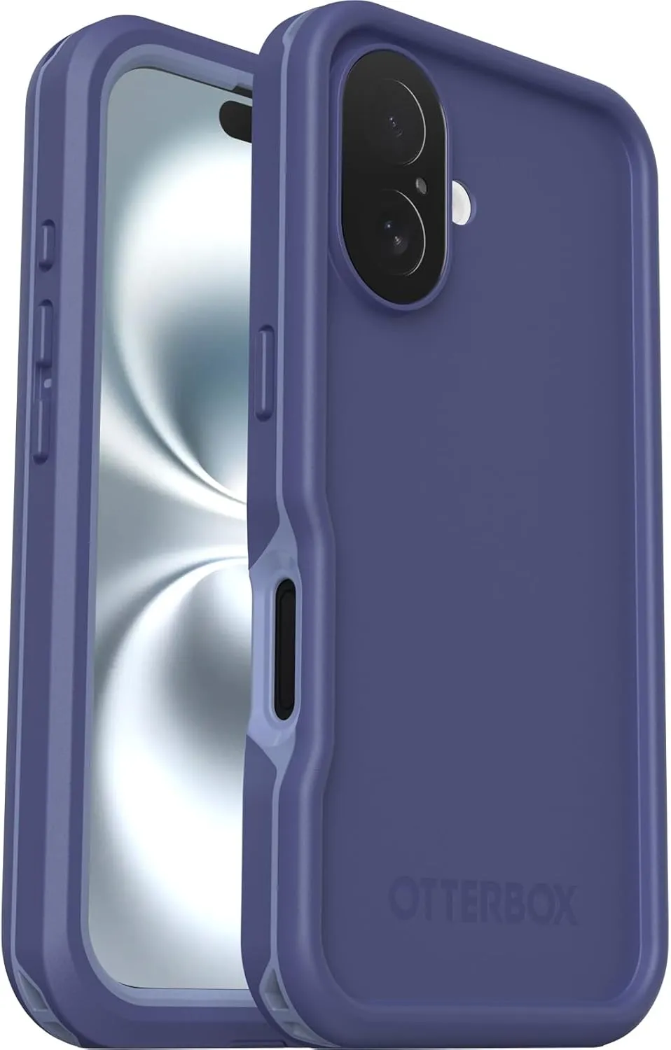 OtterBox iPhone 16 FRĒ Series Waterproof Case with MagSafe (Designed by LifeProof) - Denver Dusk Purple, Waterproof, 60% Recycled Plastic, Sleek and Stylish