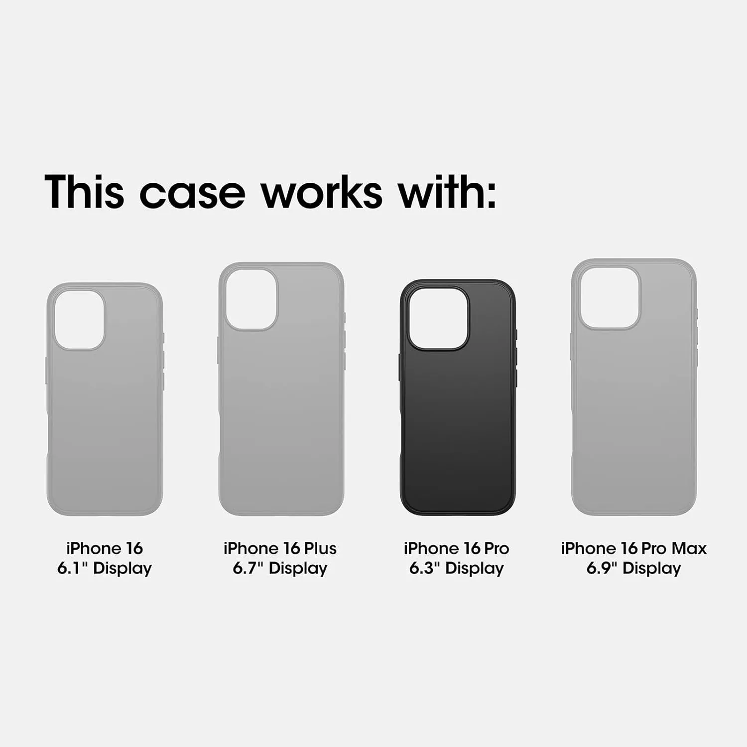 OtterBox iPhone 16 Pro FRĒ Series Waterproof Case with MagSafe (Designed by LifeProof) - Black, Waterproof, 60% Recycled Plastic, Sleek and Stylish
