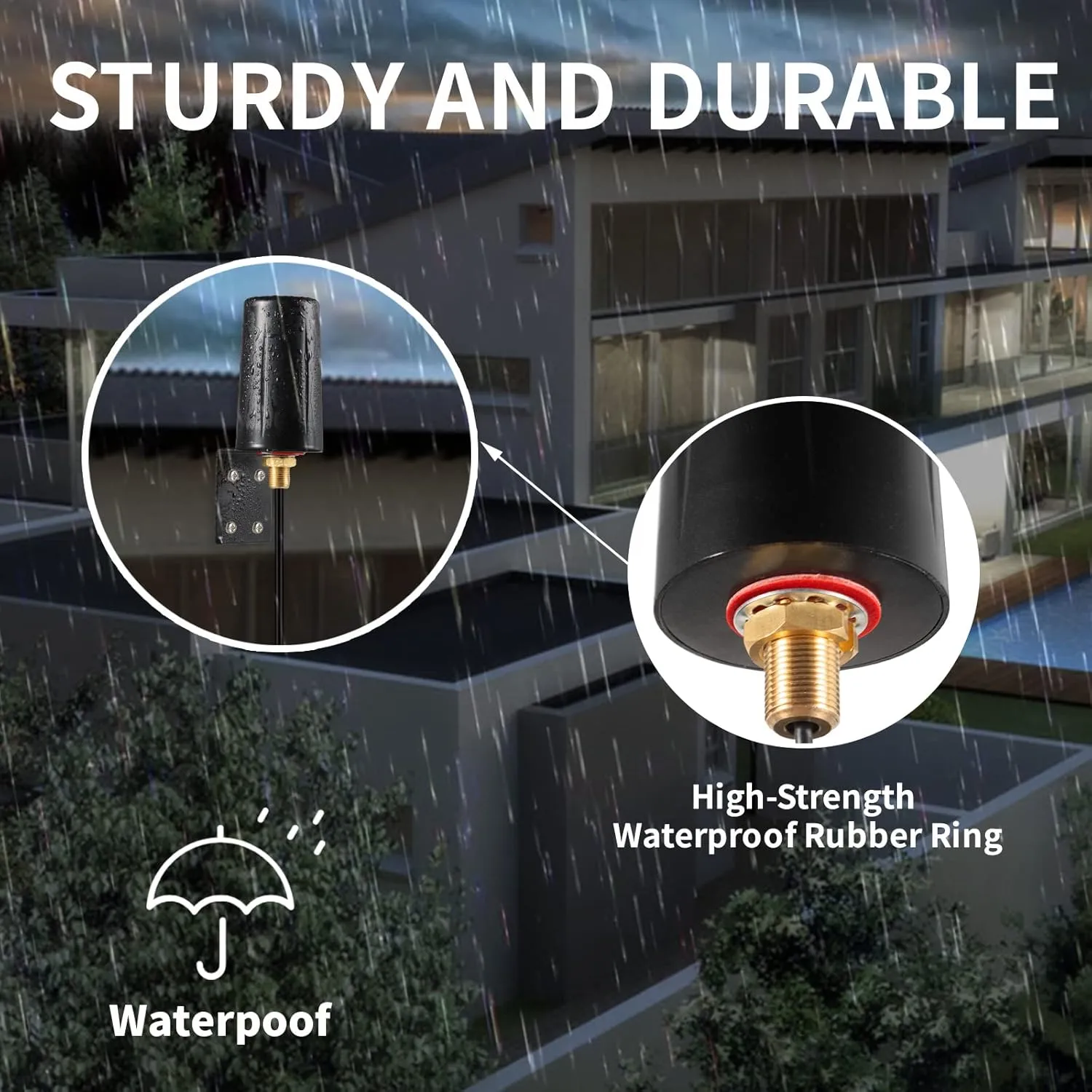 Outdoor 7dBi Dual Band 2.4GHz 5GHz 5.8GHz Long Range WiFi Booster Antenna for WiFi Router Hotspot Network Devices PC Security IP Camera Internet WiFi6 Desktop PC USB Adapter Card, Eifagur