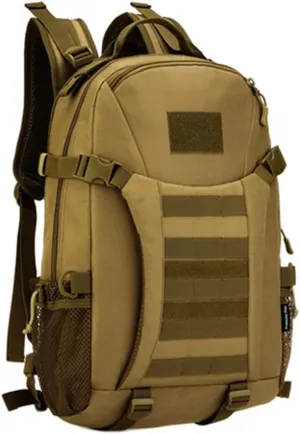 Outdoor Backpack Nylon Backpack Men Camping Backpacks, Brown, One Size