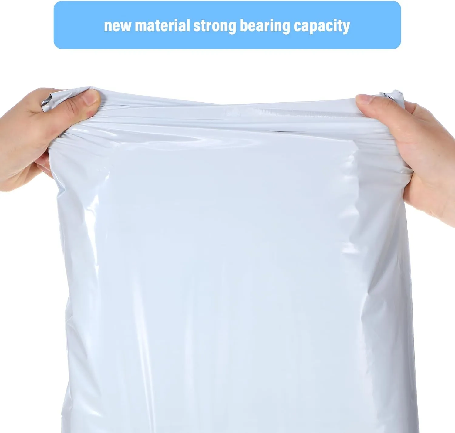 Outus 120 Pcs Poly Mailer Envelope 4 Sizes Shipping Bags Self Adhesive Clasp Envelope Self Adhesive Tear Proof Mailing Covers(6 x 10 In, 8 x 12 In, 10 x 14 In, 11x 16 in,White)