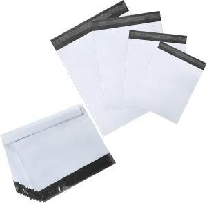 Outus 120 Pcs Poly Mailer Envelope 4 Sizes Shipping Bags Self Adhesive Clasp Envelope Self Adhesive Tear Proof Mailing Covers(6 x 10 In, 8 x 12 In, 10 x 14 In, 11x 16 in,White)