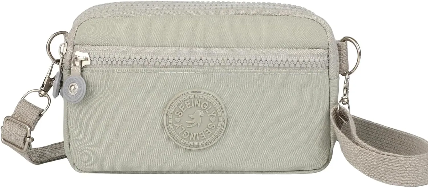 Over Shoulder Purse Crossbody for Women Triple Capacity Change Pouch with Long Strap