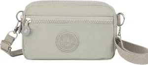Over Shoulder Purse Crossbody for Women Triple Capacity Change Pouch with Long Strap
