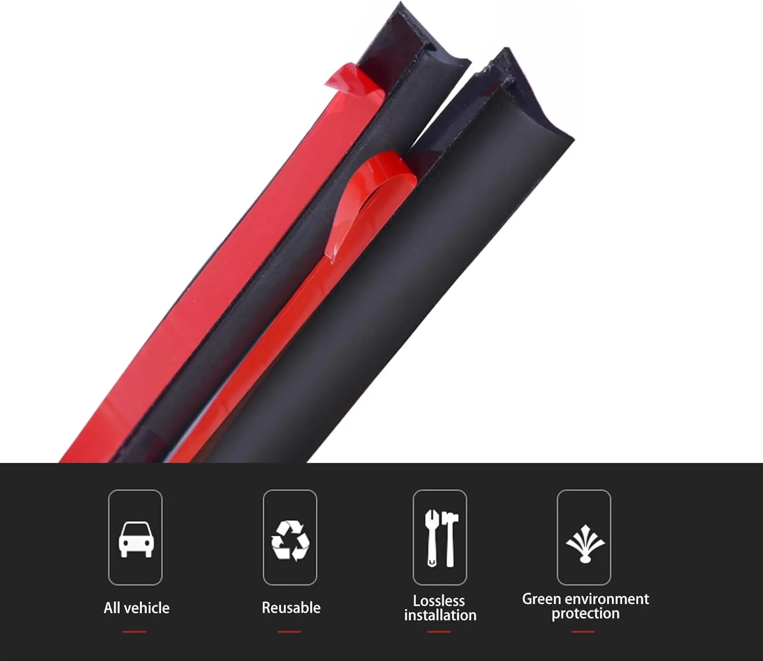 Pack of 1 5M/16.4Ft Sealing Tape, Auto Weather Draft Seal Strip, T Shape Windshield Seal, for Automotive Truck Roof Sunroof Front Rear Windshield (Black #8 * 10mm)