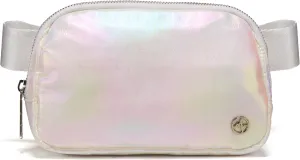 Pander Everywhere Belt Bag for Women, Fashion Waist Packs, Crossbody Bags with Adjustable Strap (Iridescent).