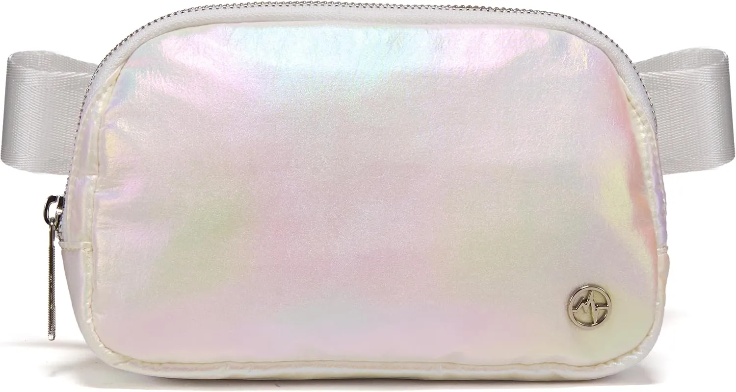Pander Everywhere Belt Bag for Women, Fashion Waist Packs, Crossbody Bags with Adjustable Strap (Iridescent).