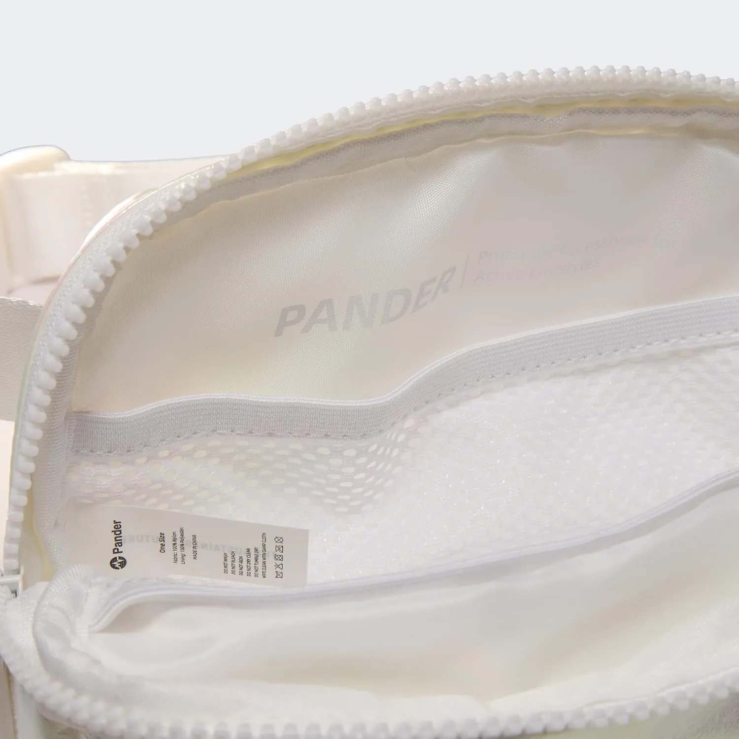 Pander Two Way Zipper Fanny Pack Nylon Everywhere Belt Bag for Women, Water Repellent Waist Packs, Crossbody Bags with Adjustable Strap(Iridescent).