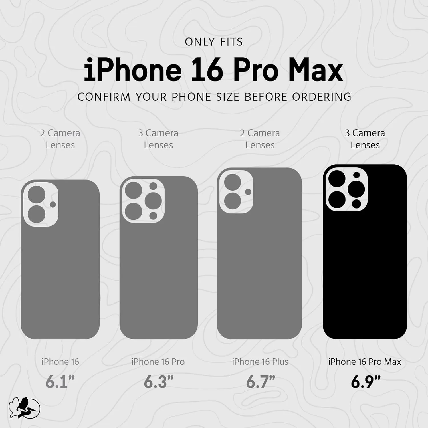 Pelican Ranger iPhone 16 Pro Max Case [Compatible with MagSafe] Rugged Magnetic Phone Case with 12ft Military-Grade Drop Protection - Heavy Duty Phone Cover for iPhone 16 Pro Max - Frosted Clear