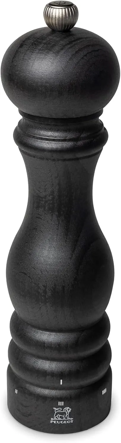 Peugeot - Paris u'Select Manual Pepper Mill - Adjustable Grinder - Beechwood, Graphite Finish