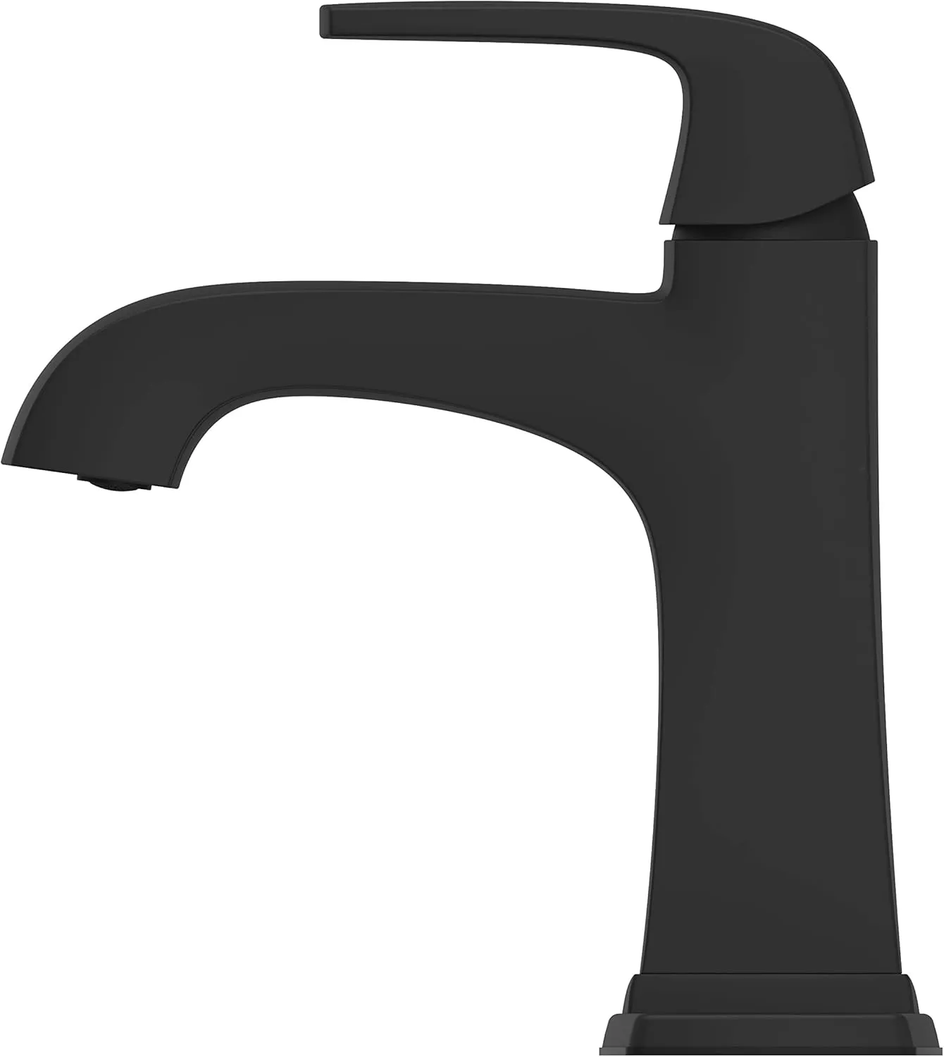 Pfister Bellance Bathroom Sink Faucet, Single Handle, Single Hole or 3-Hole, Matte Black Finish, LF042BLLB