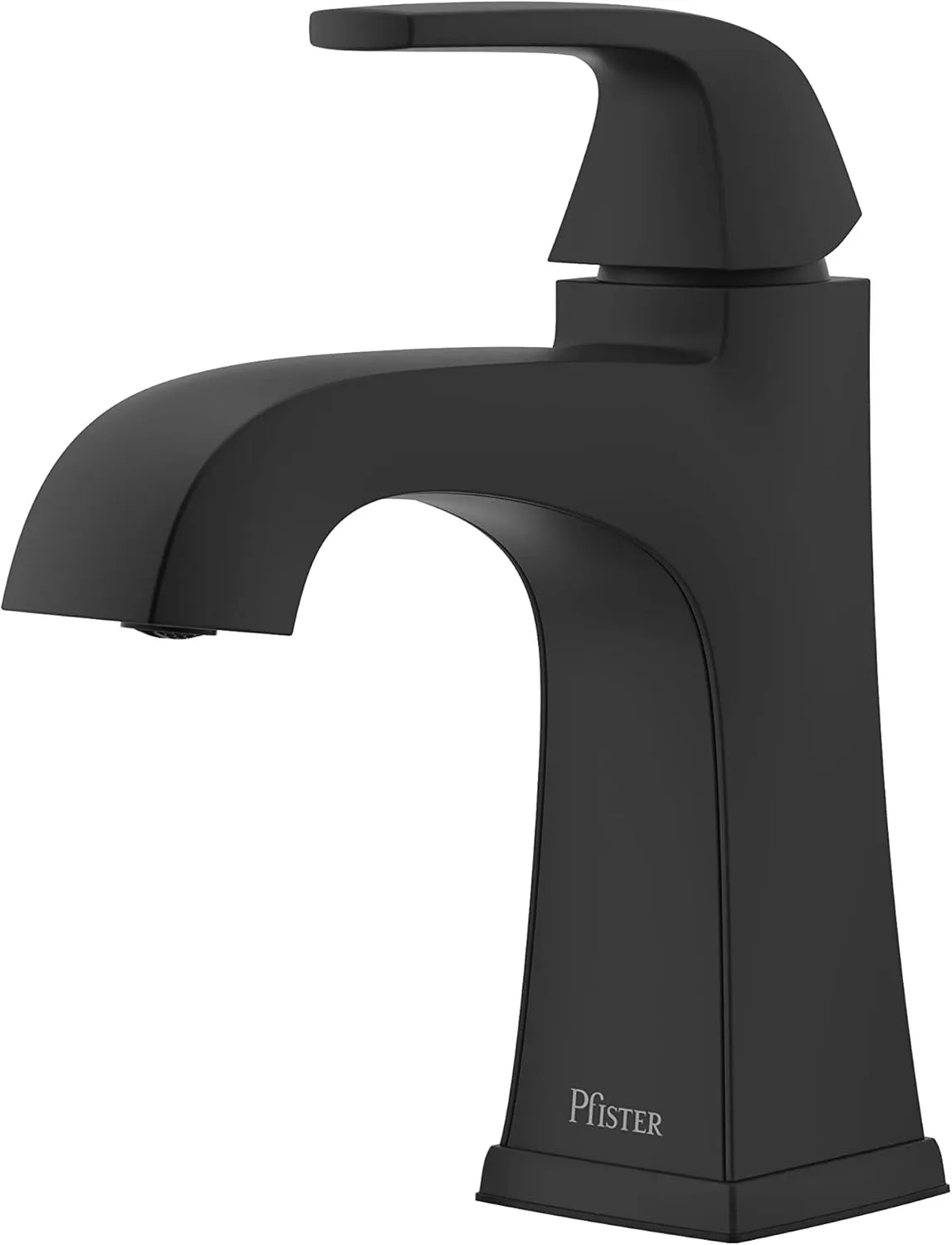 Pfister Bellance Bathroom Sink Faucet, Single Handle, Single Hole or 3-Hole, Matte Black Finish, LF042BLLB