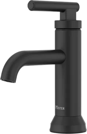 Pfister Capistrano Bathroom Sink Faucet, Single Control, 1-Handle, Single Hole, Spot Defense Matte Black Finish, LF042CSOSDB