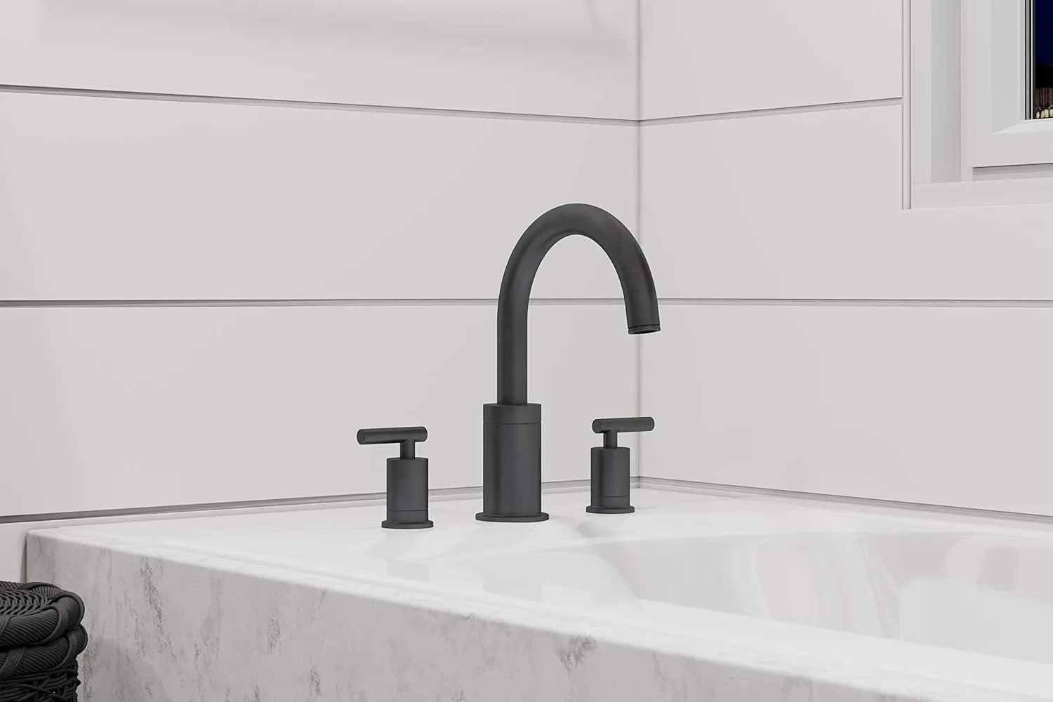 Pfister Contempra 2-Handle Roman Tub Faucet Matte Black RT65NCB
