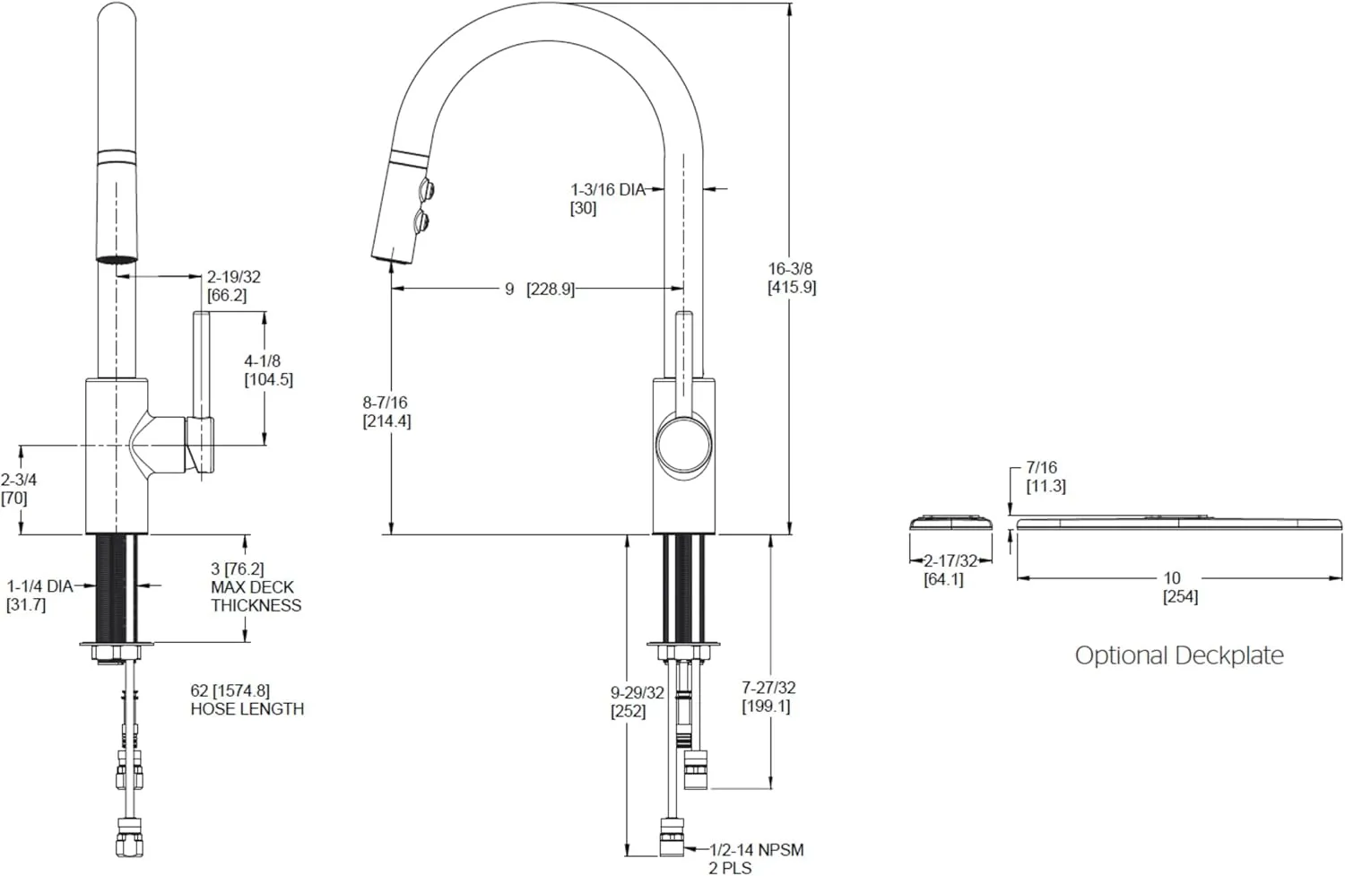 Pfister Stellen Kitchen Faucet with Pull Down Sprayer, Single Handle, High Arc, Stainless Steel Finish, LG529SAS
