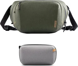 PGYTECH OneGo Solo V2 10L Camera Sling Bag Tech Accessories Pouch Waterproof Small Electronics Organizer Bag for Sony/Canon/Nikon/DJI Mavic/Air/Mini/Tripod