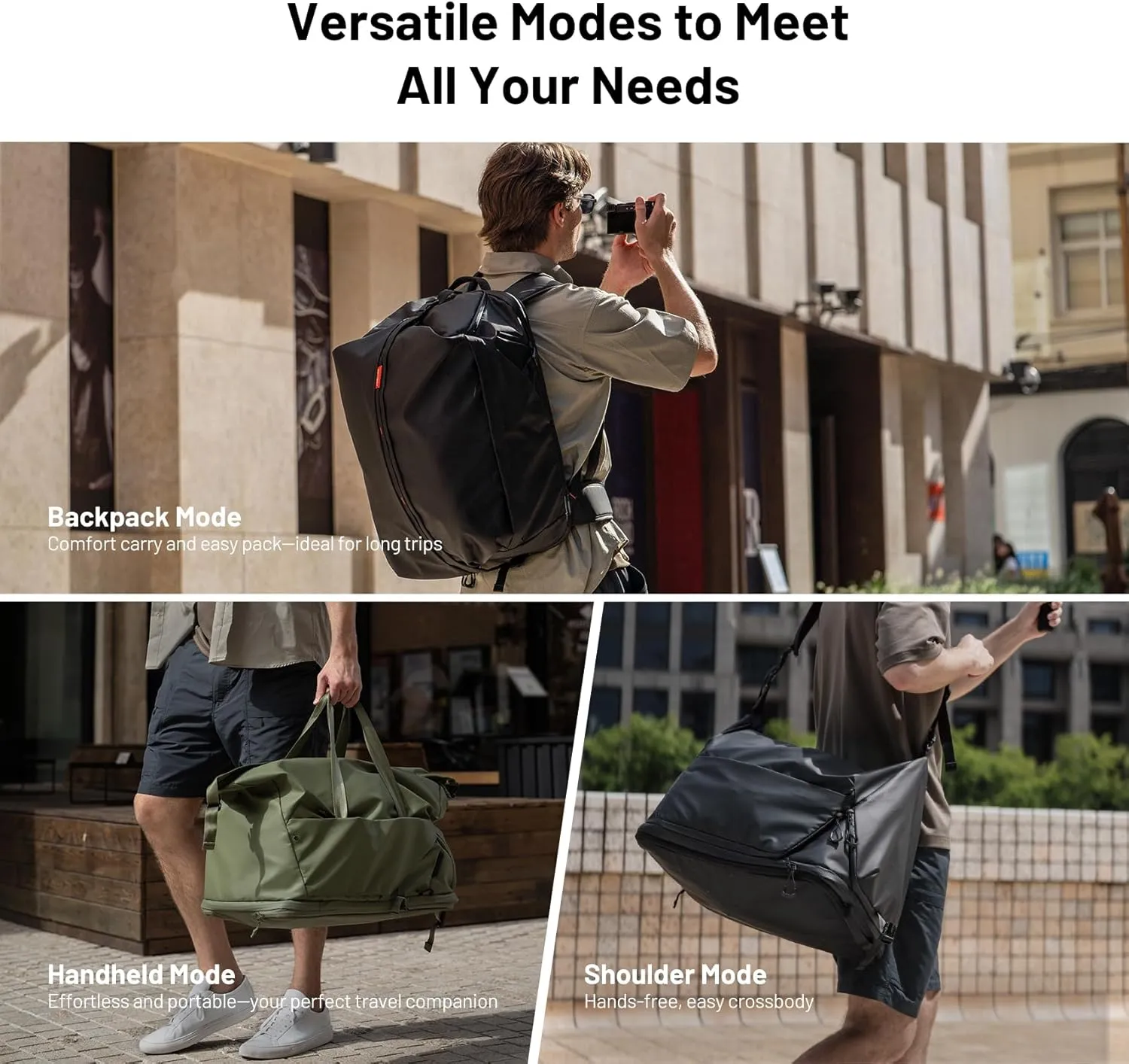 PGYTECH OneMo Travel Backpack 35L, Multifunctional Camera Bag for Traveler and Photographer, Hiking Backpack for Canon/Nikon/Sony and DJI Drones, Waterproof Insert for Laptop Up to 16 Inch, Black