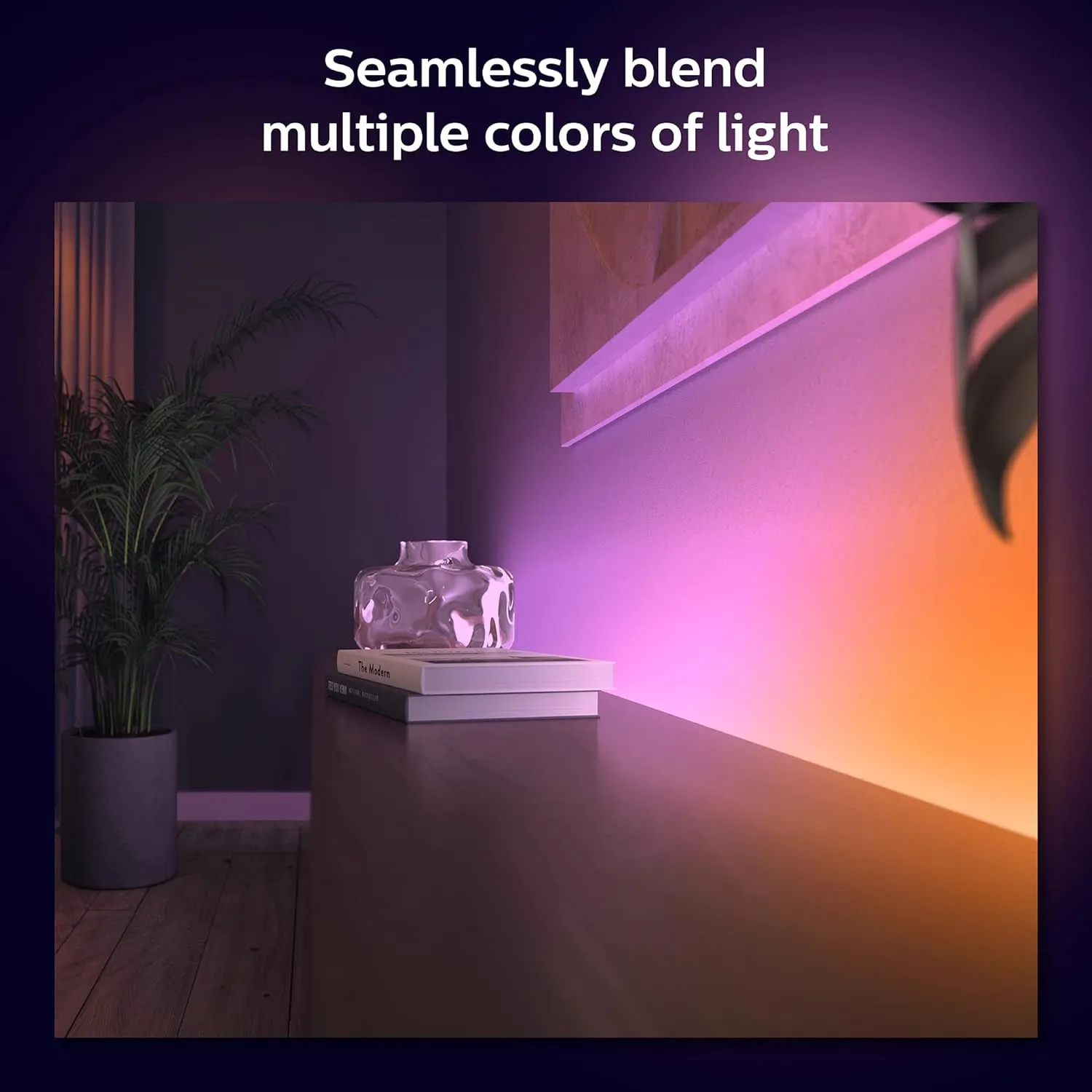 Philips Hue Indoor 6-Foot Smart LED Light Strip Base Kit with Plug - Flowing Multicolor Effect & Samsung 27" T35F Series FHD 1080p Computer Monitor, 75Hz, IPS Panel, HDMI, VGA (D-Sub)