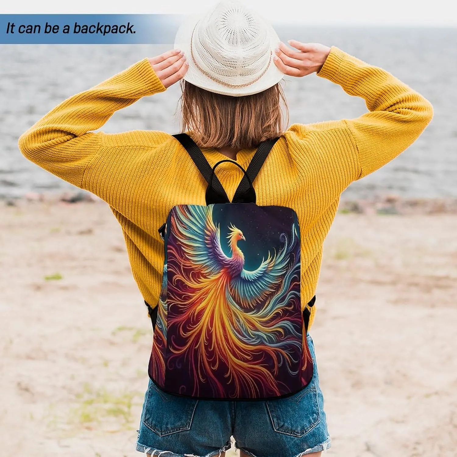 Phoenix Waterproof Backpack Purse for Women Anti Theft Fashion Shoulder Bag Lightweight Rucksack