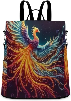 Phoenix Waterproof Backpack Purse for Women Anti Theft Fashion Shoulder Bag Lightweight Rucksack
